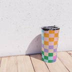 Checkerboard Collage Travel Mug Gallery Image 4