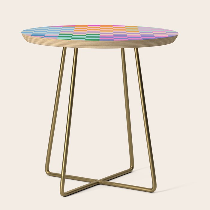 Checkerboard Collage Side Table Gallery Image 1