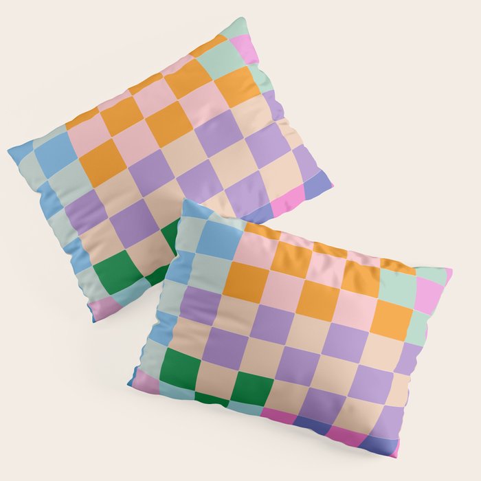 Checkerboard Collage Pillow Sham Gallery Image 3