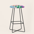 Checkerboard Collage Stool Gallery Image 1