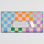 Checkerboard Collage Desk Mat Gallery Image 1