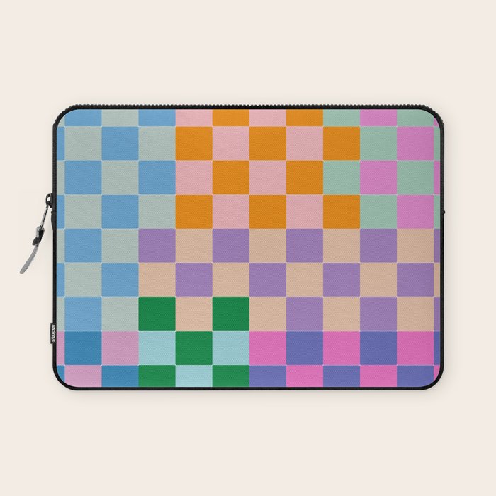 Checkerboard Collage Laptop Sleeve Gallery Image 1