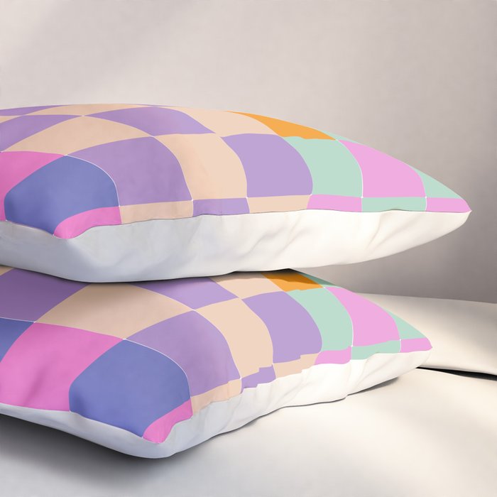 Checkerboard Collage Pillow Sham Gallery Image 3