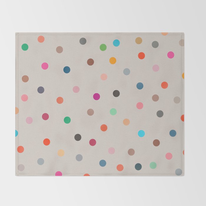 vintage dots 35 Throw Blanket Gallery Image 2