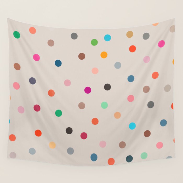 vintage dots 35 Wall Tapestry Gallery Image 4