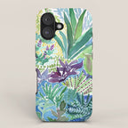 Tropical Garden Watercolor iPhone Case Gallery Image 1
