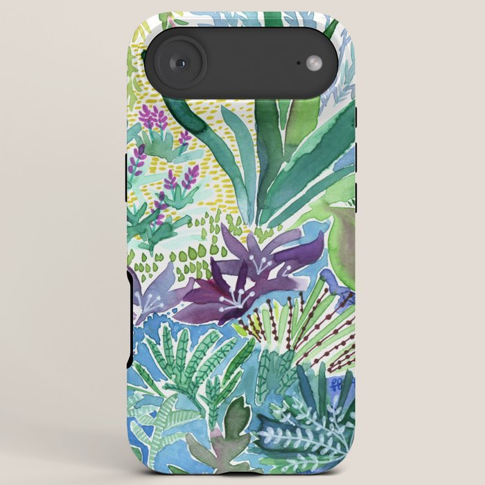 Tropical Garden Watercolor iPhone Case Gallery Image 6