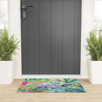 Tropical Garden Watercolor Welcome Mat Gallery Image 3