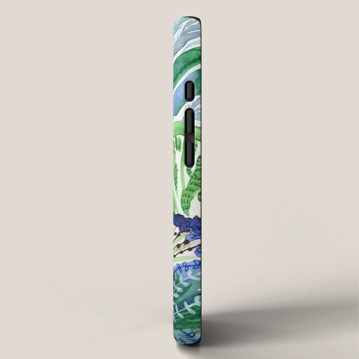 Tropical Garden Watercolor iPhone Case Gallery Image 2