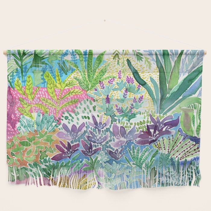 Tropical Garden Watercolor Wall Hanging Gallery Image 1