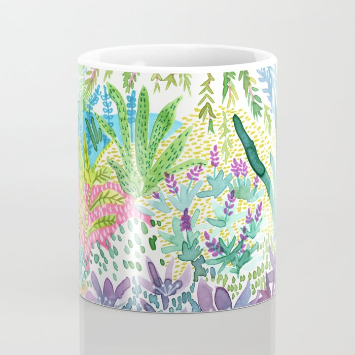 Tropical Garden Watercolor Coffee Mug Gallery Image 4