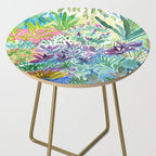 Tropical Garden Watercolor Side Table Gallery Image 2