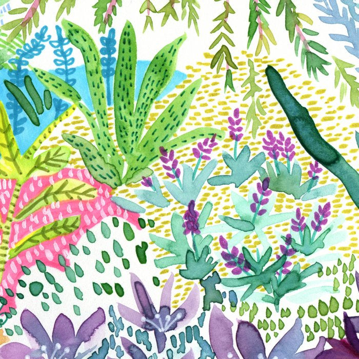 Tropical Garden Watercolor Coffee Mug Gallery Image 2