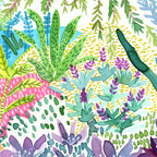 Tropical Garden Watercolor Coffee Mug Gallery Image 2