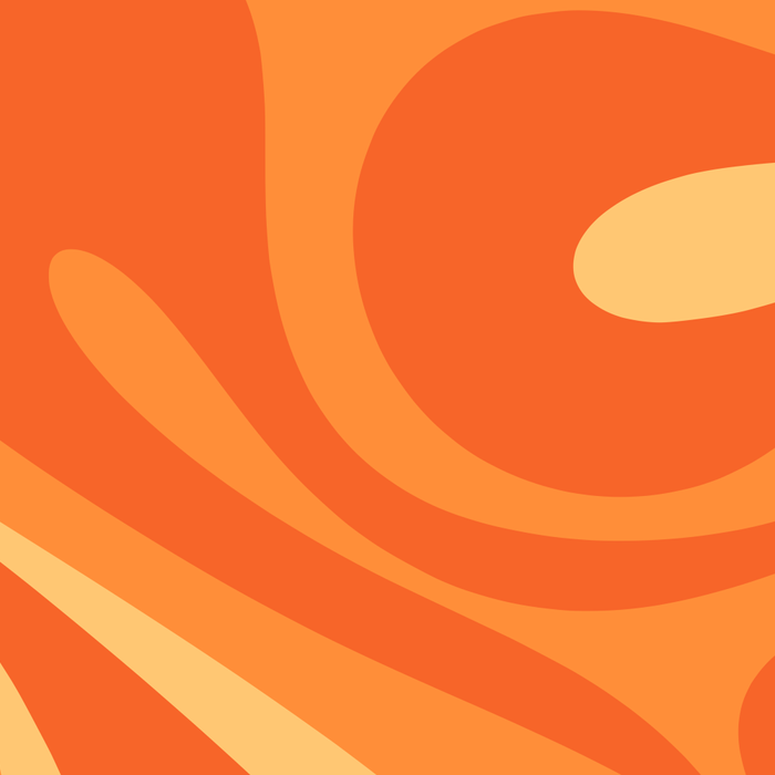Mod Swirl Retro Abstract Pattern Orange Tangerine Yellow Coffee Mug Gallery Image 2