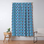 Strawberries Galore Pattern On Blue Window Curtain Gallery Image 5