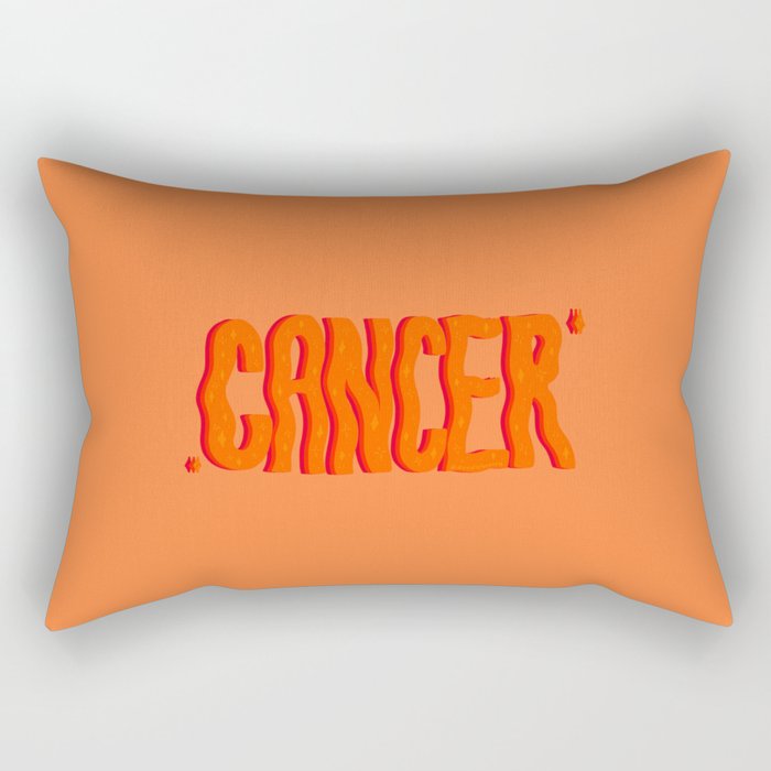 Wavy Cancer Rectangular Pillow Gallery Image 1