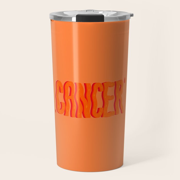 Wavy Cancer Travel Mug Gallery Image 1
