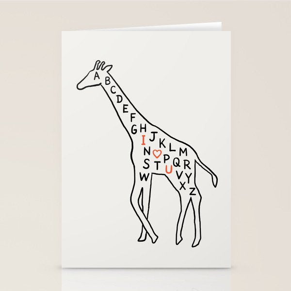 I love you as high as I can reach Stationery Card Gallery Image 1