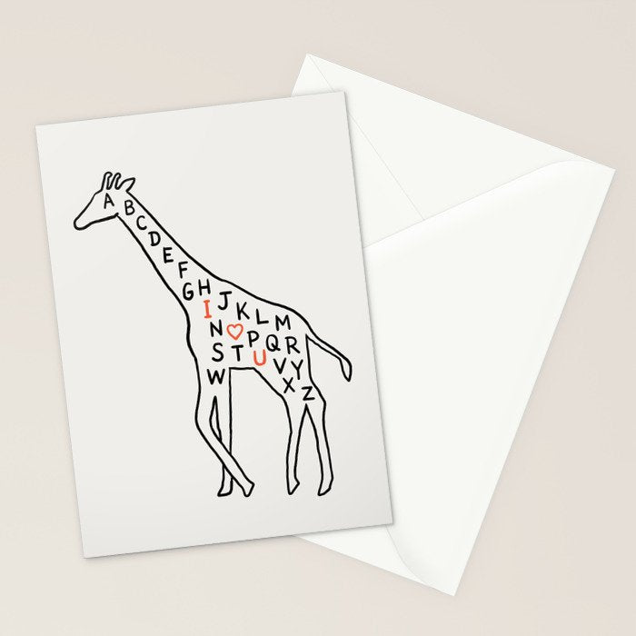 I love you as high as I can reach Stationery Card Gallery Image 2