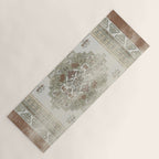 turkish floral - sage & brown Yoga Mat Gallery Image 1