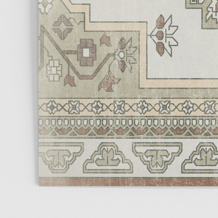 turkish floral - sage & brown Poster Gallery Image 3