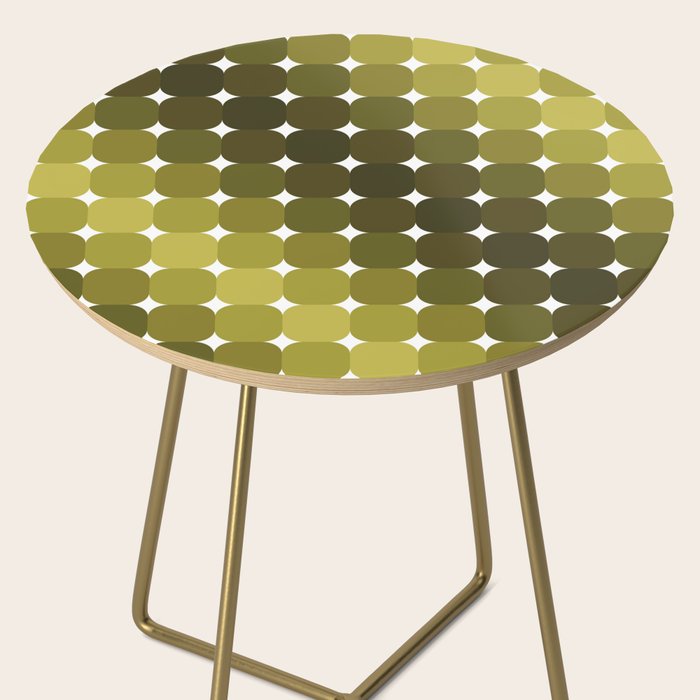 Retro Rounded Rectangle Gradient - Green Side Table Gallery Image 2