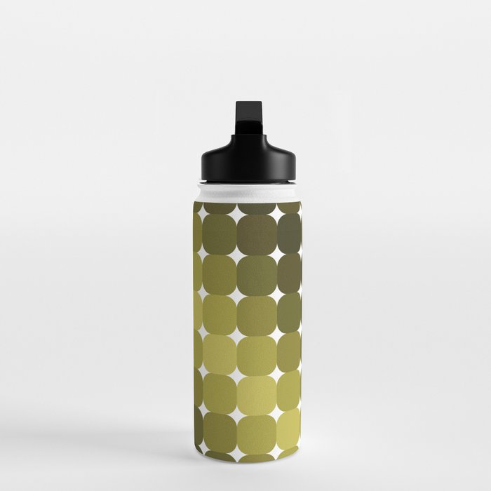 Retro Rounded Rectangle Gradient - Green Water Bottle Gallery Image 3