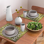 Retro Rounded Rectangle Gradient - Green Placemat Gallery Image 2