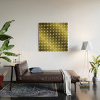 Retro Rounded Rectangle Gradient - Green Wood Wall Art Gallery Image 2