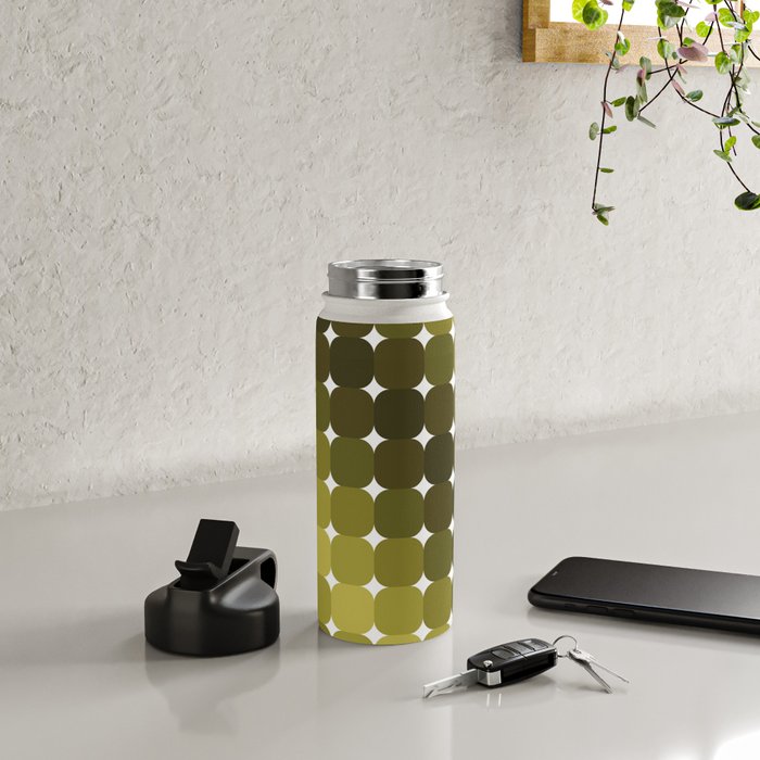 Retro Rounded Rectangle Gradient - Green Water Bottle Gallery Image 4