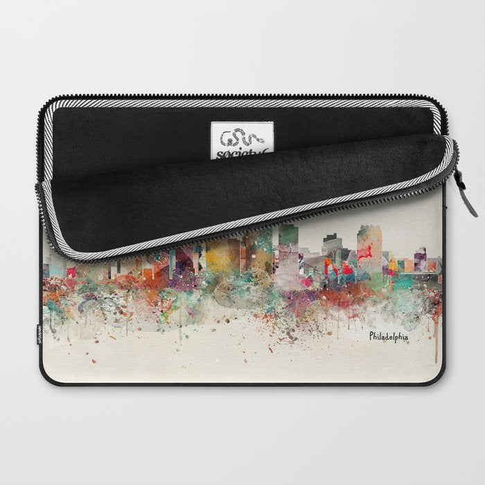 philadelphia skyline Laptop Sleeve Gallery Image 2