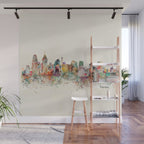 philadelphia skyline Wall Mural Gallery Image 1