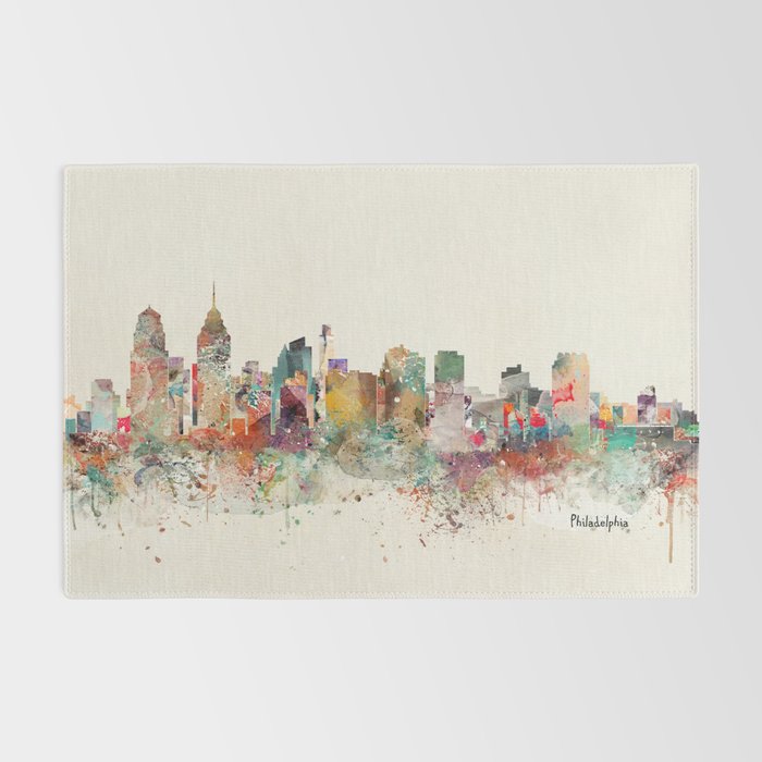 philadelphia skyline Rug Gallery Image 2