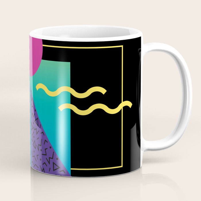 Memphis Pattern 37 / 80s - 90s Retro Coffee Mug Gallery Image 1
