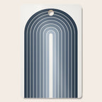 Gradient Arch II Natural Blue Mid Century Modern Rainbow Cutting Board Gallery Image 1