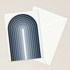 Gradient Arch II Natural Blue Mid Century Modern Rainbow Stationery Card Gallery Image 2