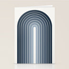 Gradient Arch II Natural Blue Mid Century Modern Rainbow Stationery Card Gallery Image 2