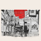 Tokyo street sunrise Wall Hanging Gallery Image 1