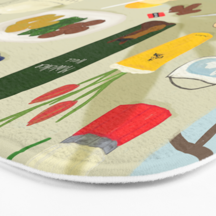 Bites and Borders Bath Mat Gallery Image 3