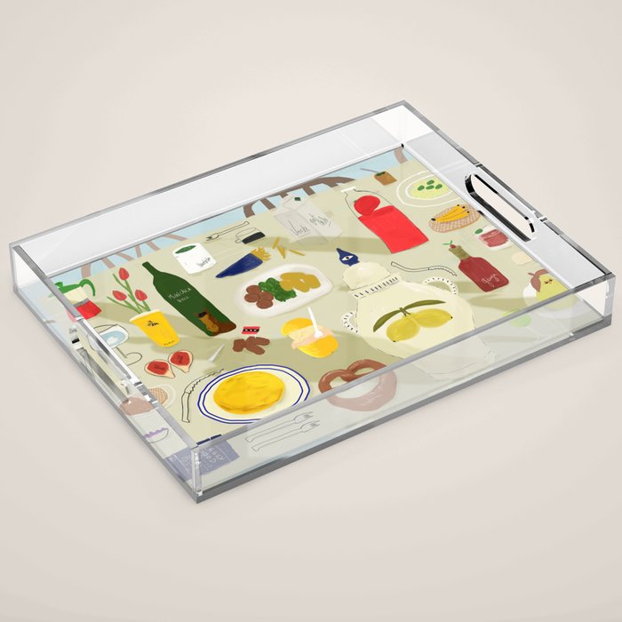 Bites and Borders Acrylic Tray Gallery Image 1