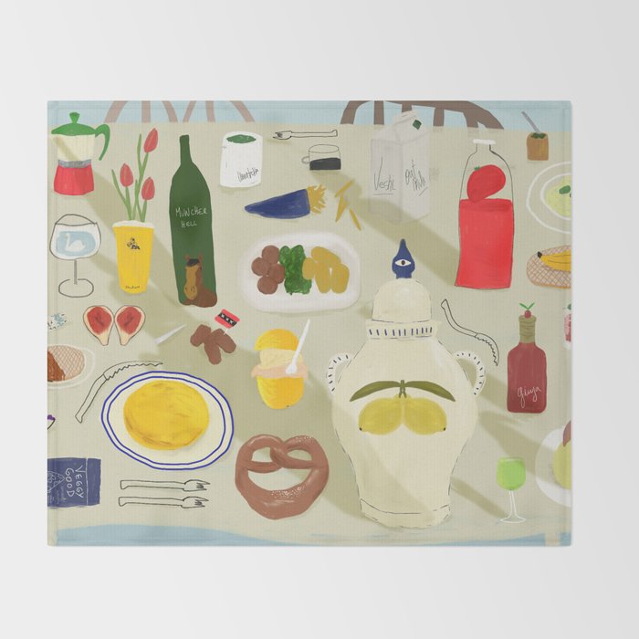 Bites and Borders Throw Blanket Gallery Image 2