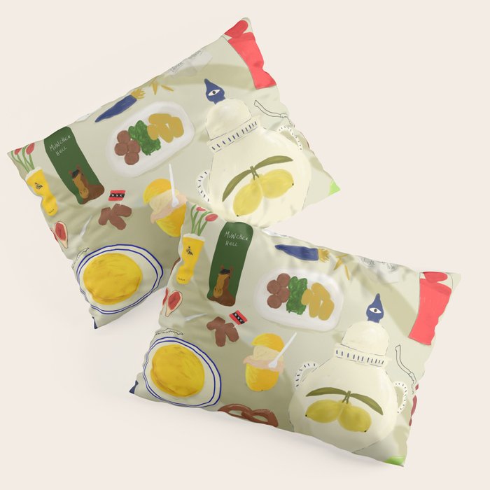 Bites and Borders Pillow Sham Gallery Image 1