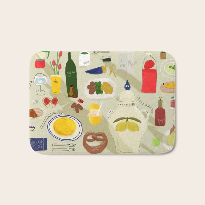 Bites and Borders Bath Mat Gallery Image 1