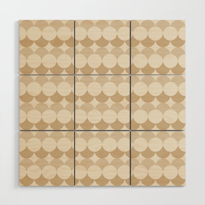 Retro Circular Pattern XX Wood Wall Art Gallery Image 1