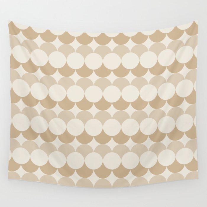 Retro Circular Pattern XX Wall Tapestry Gallery Image 4