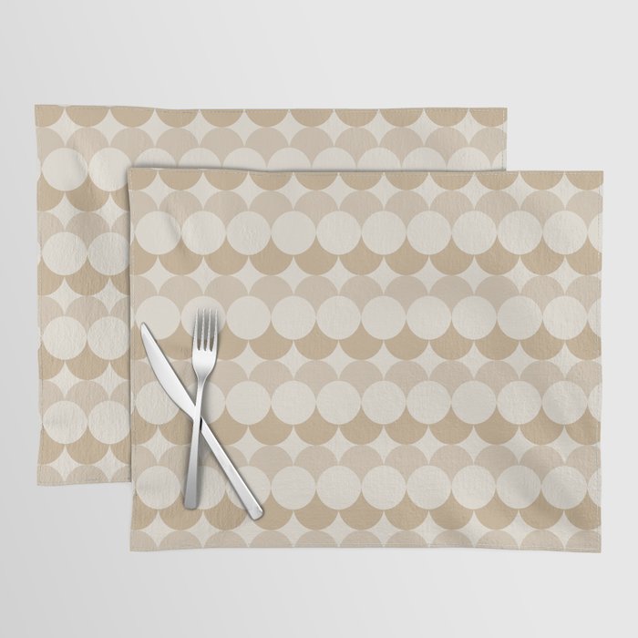 Retro Circular Pattern XX Placemat Gallery Image 1