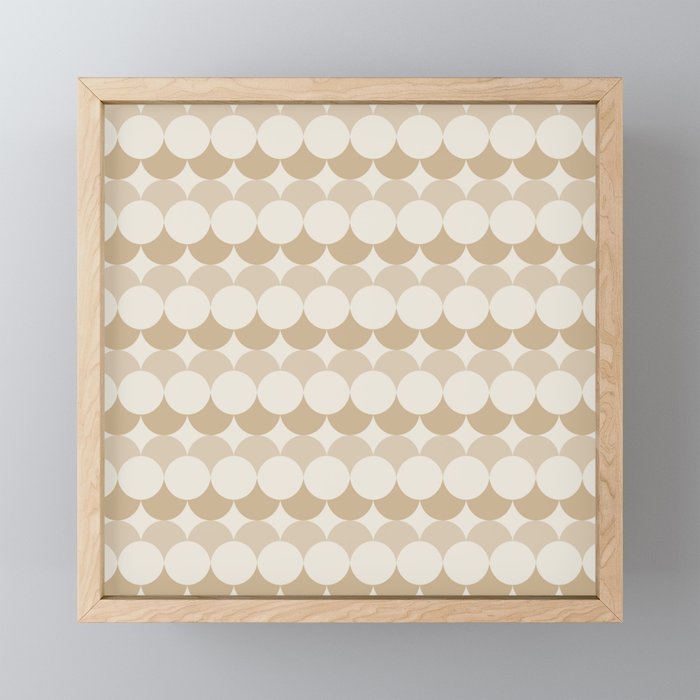 Retro Circular Pattern XX Mini Art Print Gallery Image 1