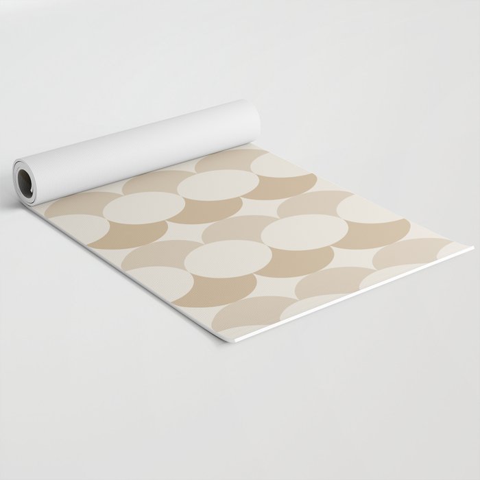 Retro Circular Pattern XX Yoga Mat Gallery Image 2