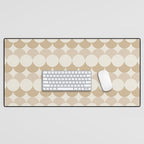 Retro Circular Pattern XX Desk Mat Gallery Image 1